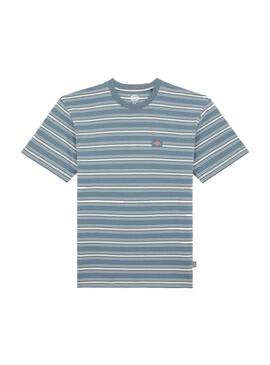 Camiseta Hombre Dickies Lewistown Stripe Azul