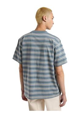 Camiseta Hombre Dickies Lewistown Stripe Azul