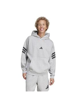 Sudadera Hombre adidas Fi 3S Hd Gris