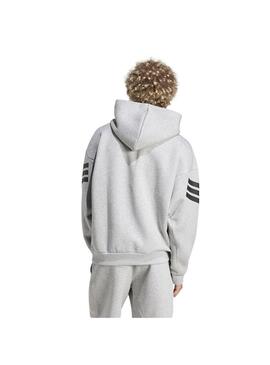 Sudadera Hombre adidas Fi 3S Hd Gris