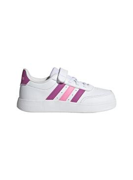 Zapatilla Niña adidas Breaknet 2.0 Blanco/Rosa