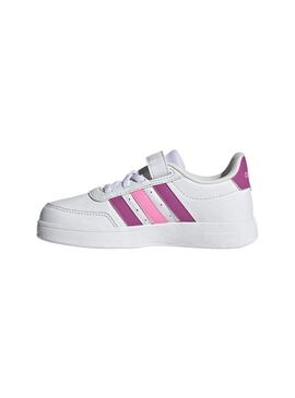 Zapatilla Niña adidas Breaknet 2.0 Blanco/Rosa