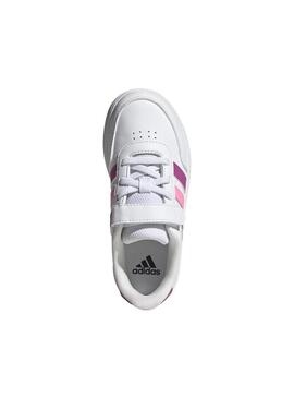 Zapatilla Niña adidas Breaknet 2.0 Blanco/Rosa