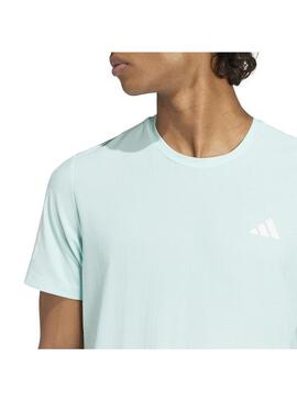 Camiseta Hombre adidas Own The Run Turquesa