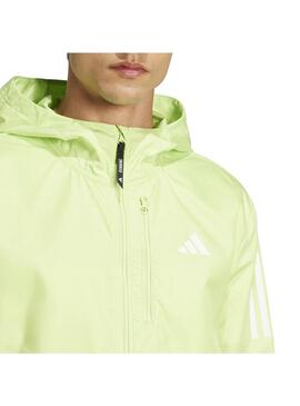 Cortavientos Hombre adidas Own The Run B Verde Fluor