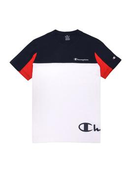 Camiseta  Hombre Champion Blanco/Azul/Rojo