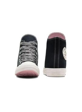 Zapatilla Mujer Converse Ctas Hi Vichy Negro