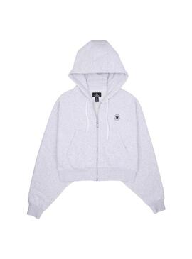 Sudadera Mujer Converse Retro Gris