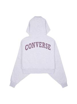 Sudadera Mujer Converse Retro Gris