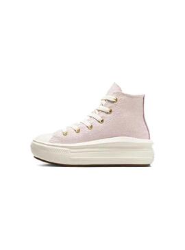 Zapatilla Niño/a Converse Move Hi Gold Luxe Rosa