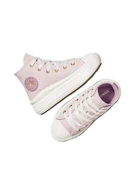 Zapatilla Niño/a Converse Move Hi Gold Luxe Rosa