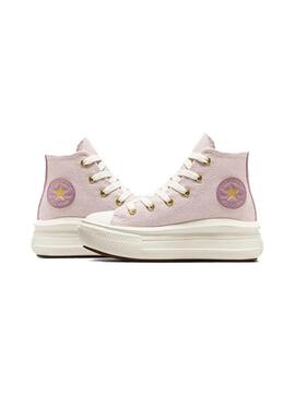 Zapatilla Niño/a Converse Move Hi Gold Luxe Rosa