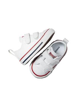 Zapatilla Niño/a Converse Ct 2V Piel Blanca