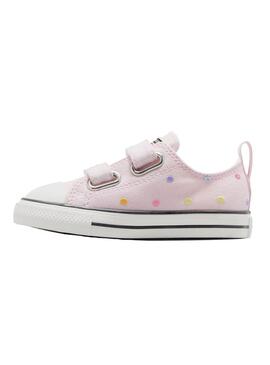 Zapatilla Niña/o Converse Ctas 2V Ox Rosa Lunares