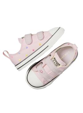 Zapatilla Niña/o Converse Ctas 2V Ox Rosa Lunares