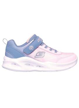 Zapatilla Niña Skechers S Lights Ombre Deluxe Rosa Morado