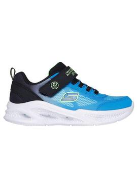 Zapatilla Niño Skechers S Lights Krendox Azul