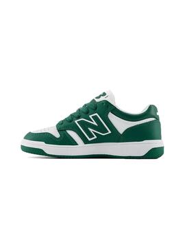 Zapatilla Niño/a New Balance 480GH Verde Blanco