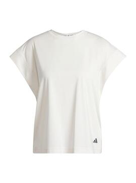 Camiseta Mujer adidas Yoga T Crema