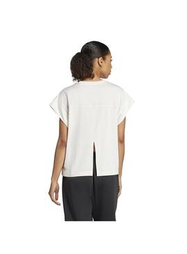 Camiseta Mujer adidas Yoga T Crema