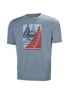 Camiseta Hombre Helly Hansen Race Sailing Azul