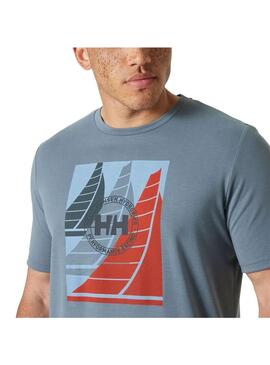 Camiseta Hombre Helly Hansen Race Sailing Azul