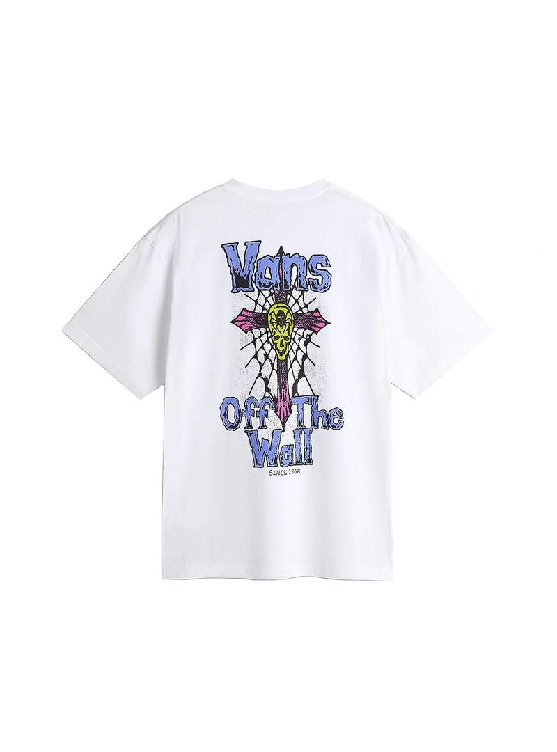 Camiseta Hombre Vans Legacy Blanca Azul