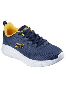 Zapatilla Hombre Skechers Bobs Azul