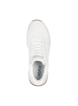 Zapatilla Mujer Skechers Bobs Squad Slip-ins Blanc