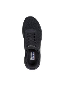 Zapatilla Mujer Skechers Bobs Squad Slip-ins Negro