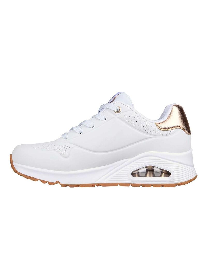 Zapatilla Mujer Skechers Uno Golden Air Blanco