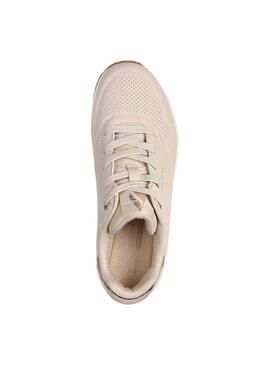 Zapatilla Mujer Skechers Uno Golden Beige