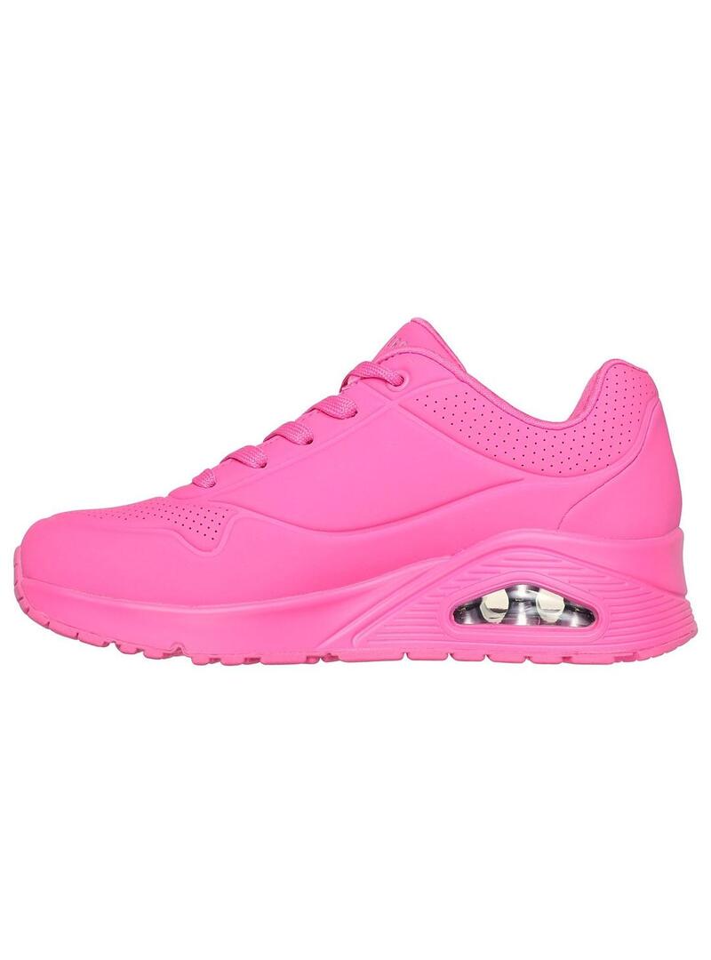 Zapatilla Mujer Skechers Uno Stand Rosa