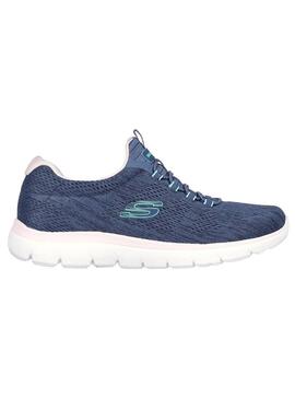 Zapatilla Mujer Skechers Summits Marino