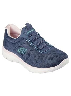 Zapatilla Mujer Skechers Summits Marino