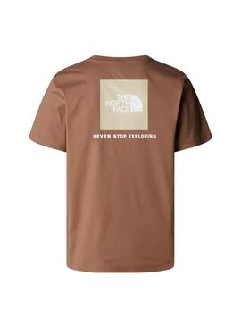 Camiseta Hombre The North Face  RedBox Marron