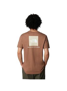 Camiseta Hombre The North Face  RedBox Marron