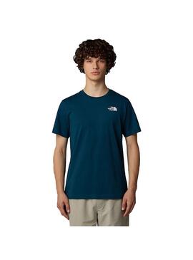 Camiseta Hombre The North Face Vertical Azul Royal