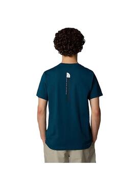 Camiseta Hombre The North Face Vertical Azul Royal