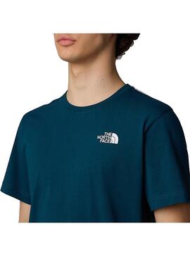 Camiseta Hombre The North Face Vertical Azul Royal