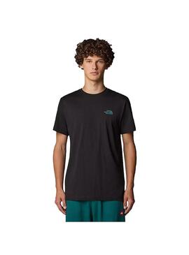 Camiseta Hombre The North Face Nse Box Negro Verde