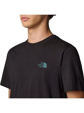 Camiseta Hombre The North Face Nse Box Negro Verde