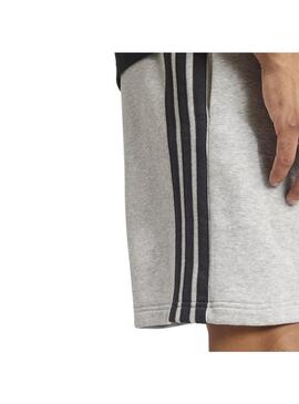 Pantalón corto Hombre adidas 3S Ft Gris