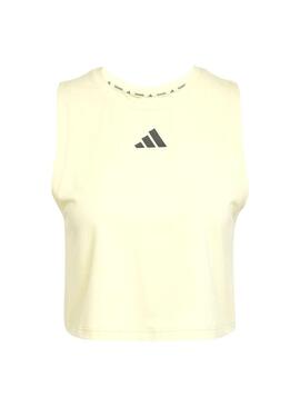 Camiseta Mujer adidas Power Boxy Amarillo