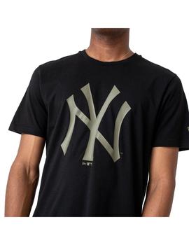 Camiseta Hombre New Era Mlb Seasonal NY Negra