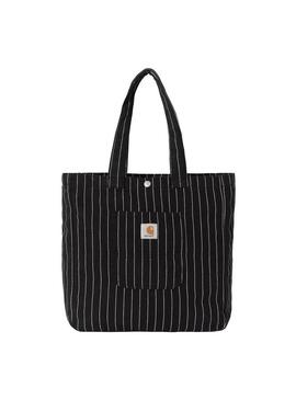 Bolso Unisex Carhartt WIP Hendry Tote Rayas Negro