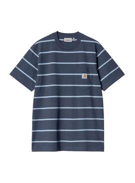 Camiseta Hombre Carhartt WIP Aiken Pocket Rayas