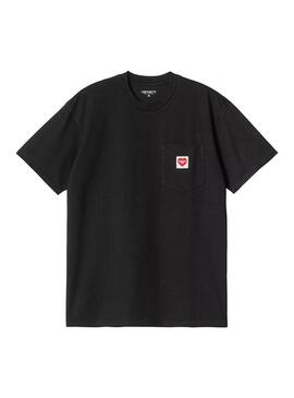 Camiseta Hombre Carhartt WIP Pocket Love Negra