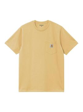 Camiseta Hombre Carhartt WIP Pocket Amarilla