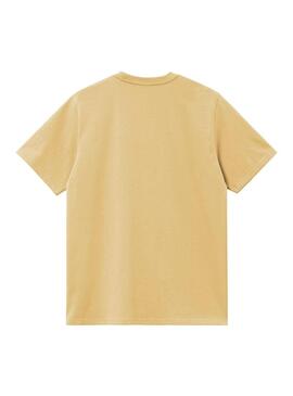 Camiseta Hombre Carhartt WIP Pocket Amarilla